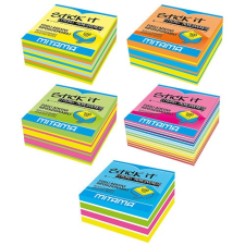  Öntapadós jegyzettömb Mitama 75x75 mm 500 lapos neon színek post-it