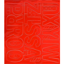 . Öntapadós matrica, 5 cm-es, betűlap, ABC második fele, piros információs címke