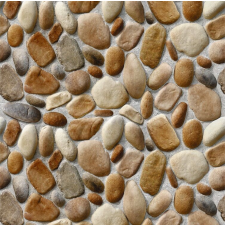  Öntapadós tapéta Barna és szürke folyami kőfal, 400 x 250 cm tapéta, díszléc és más dekoráció