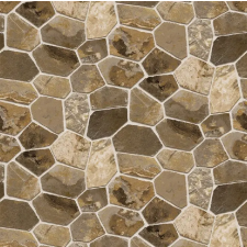  Öntapadós tapéta Barna és szürke rombusz kőfal, 350 x 200 cm tapéta, díszléc és más dekoráció