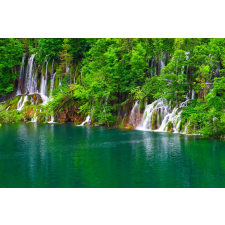  Öntapadós tapéta Erdei vízesés, 250 x 150 cm tapéta, díszléc és más dekoráció