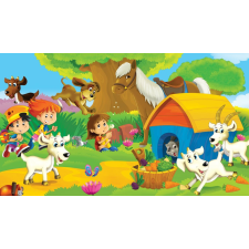  Öntapadós tapéta Háziállatok, gyerekrajzok2, 400 x 250 cm tapéta, díszléc és más dekoráció