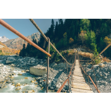  Öntapadós tapéta Híd a folyón, 250 x 200 cm tapéta, díszléc és más dekoráció