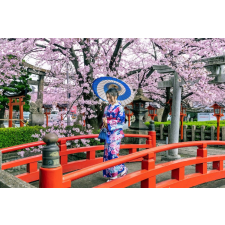  Öntapadós tapéta Padló cseresznyevirággal, 250 x 150 cm tapéta, díszléc és más dekoráció