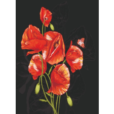  Öntapadós tapéta Pipacsok, piros és fekete2, 200 x 255 cm tapéta, díszléc és más dekoráció