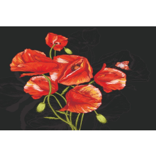  Öntapadós tapéta Pipacsok, piros és fekete2, 250 x 150 cm tapéta, díszléc és más dekoráció