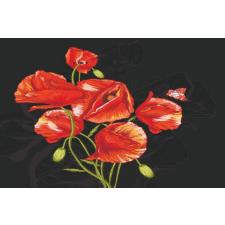  Öntapadós tapéta Pipacsok, piros és fekete2, 300 x 250 cm tapéta, díszléc és más dekoráció