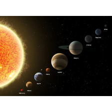 Öntapadós tapéta Solar system3, 300 x 200 cm tapéta, díszléc és más dekoráció