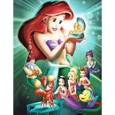  Öntapadós tapéta The Little Mermaid Ariel, 150 x 205 cm tapéta, díszléc és más dekoráció