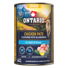  Ontario Adult csirkepástétom áfonyával – 400 g kutyaeledel
