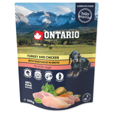  Ontario PULYKA és CSIRKE zöldségekkel húslevesben 300g jutalomfalat kutyáknak