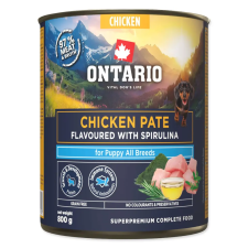  Ontario Puppy csirkepástétom spirulinával – 800 g kutyaeledel