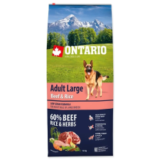  ONTARIO száraztáp felnőtt, nagytestű kutyáknak marhával és rizzsel 12kg kutyaeledel