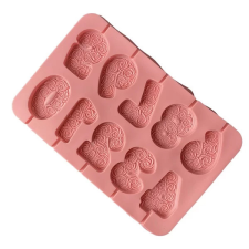  Öntőforma számok rózsa mintával sütés és főzés