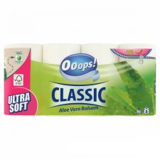 Ooops! Classic Aloe Vera Balsam toalettpapír 3 rétegű 8 tekercs higiéniai papíráru