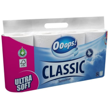 Ooops! Classic kistekercses toalettpapír 3 rétegű, 8 tekercs sensitive (KTC30082076) (KTC30082076) higiéniai papíráru
