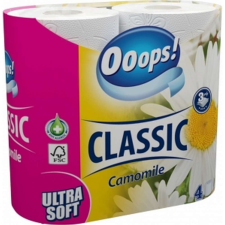  Ooops! Classic toalettpapír 4 tekercs 3 rétegű Kamilla higiéniai papíráru