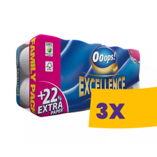 Ooops! Excellence WC papír - 3 rétegű, 16 tekercs (Karton - 3 csomag) higiéniai papíráru