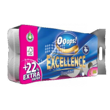 Ooops! Ooops! Excellence toalettpapír 8 tekercs 3 rétegű Sensitive higiéniai papíráru
