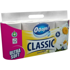 Ooops Toalettpapír, 3 rétegű, 8 tekercses, OOOPS Classic, kamilla (KHHVP062) higiéniai papíráru