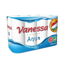 Ooops! Vanessa premium Aqua 3 rétegű Toalettpapír (24 tekercs) higiéniai papíráru