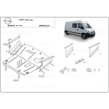  Opel Movano, 1998-2010- - Motorvédő lemez autóalkatrész