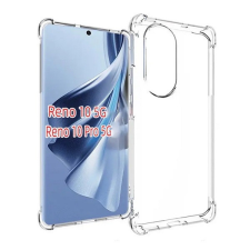 Oppo Reno10 / Reno10 Pro, Szilikon tok, közepesen ütésálló, légpárnás sarok, átlátszó mobiltelefon kellék