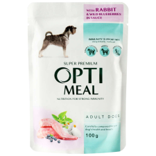OptiM Kutya Adult Nyúl&Vad 100 g kutyaeledel