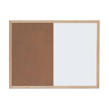 OPTIMA Kombitábla OPTIMA parafa mágneses fakeret 30x40 cm parafatábla