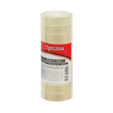 OPTIMA Ragasztószalag OPTIMA víztiszta 15mmx33m átlátszó 10 db/csomag ragasztószalag