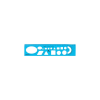 OPTIMA Sablon vonalzó OPTIMA hajlékony kék 30cm