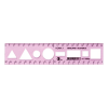 OPTIMA Sablon vonalzó OPTIMA pink 20cm