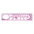 OPTIMA Sablon vonalzó OPTIMA pink 30cm