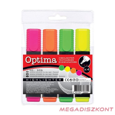 OPTIMA Szövegkiemelő OPTIMA 4db-os készlet filctoll, marker