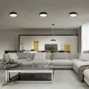 Optonica 2901 LED mennyezeti lámpa kerek 5630SMD 18W AC175-260V 1350LM 4500K - fekete