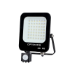 Optonica 5779 LED SMD fényvető fekete 30W 2700LM AC220-240V 90° IP65 2700K mozgásérzékelős