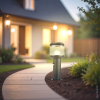 Optonica 7428 Lawn Lamp Aluminium Clear PC E27 Socket IP54 + PIR SENSOR