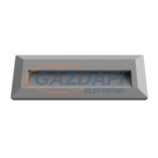 Optonica 7520 LED lépcsővilágító szögletes szürke 3W 4200K 330LM AC100-240V IP65 kültéri világítás