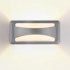 Optonica 7526 LED fali lámpa szürke 12W 3000K 410LM AC100-240V IP65 kültéri világítás