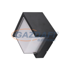 Optonica 7530 LED fali lámpa szögletes fekete 15W 3000K 1500LM AC100-240V IP65 világítás