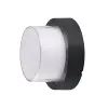 Optonica 7532 LED fali lámpa kerek fekete 15W 3000K 1500LM AC100-240V IP65