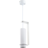 Optonica 9061 függeszték GU10 MR16 alumínium - kívül fehér/belül fehér - 6X20CM