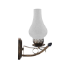 Optonica Fali Viharlámpa E27 LED Izzóval bronz szín 9044