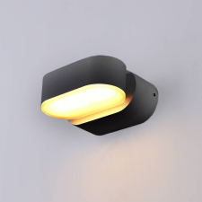 Optonica Fekete fali lámpa, 230V, 6W,535LM,4000K - IP54 világítás