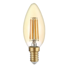 Optonica LED gyertya, E14(C35), 4W,400LM,2500K, aranyozott üvegbúra izzó