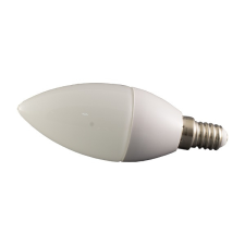 Optonica - LED Gyertya izzó E14, 6W, hideg fehér fény, 480 Lm, 6500K izzó
