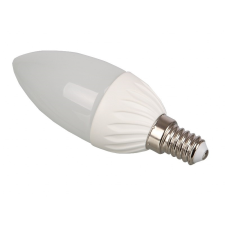 Optonica LED lámpa égő, E14 foglalat, gyertya forma, 6 watt, hideg fehér, dimmelhető izzó
