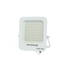 Optonica LED reflektor, 100W, 9000lm, AC230V, fehér ház, 90° IP65 4500K kültéri világítás