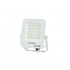 Optonica LED reflektor, 10W, 900lm, AC230V, fehér ház, 90° IP65 6000K kültéri világítás