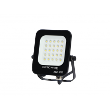 Optonica LED reflektor, 20W, 1800lm, AC230V, fekete ház, 90° IP65 2700K kültéri világítás